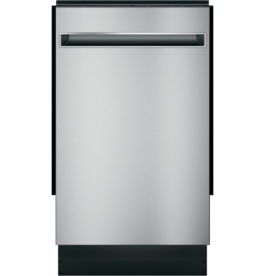 GE Profile™ 18" ADA Compliant Stainless Steel Interior Dishwasher with Sanitize Cycle