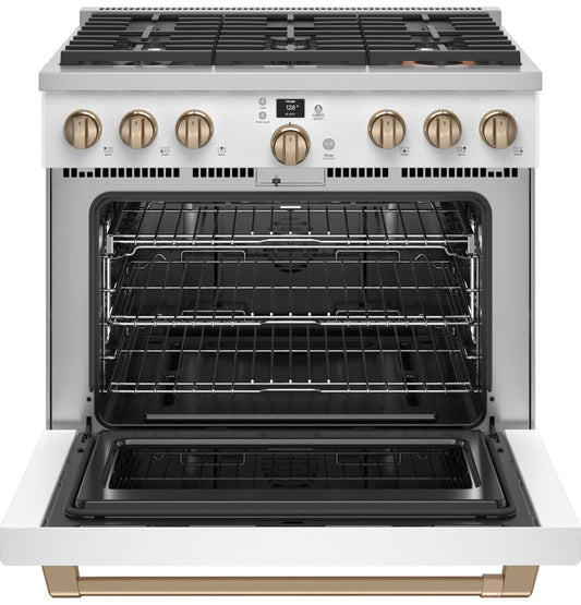 Café™ 36" Smart All-Gas Commercial-Style Range with 6 Burners (Natural Gas)