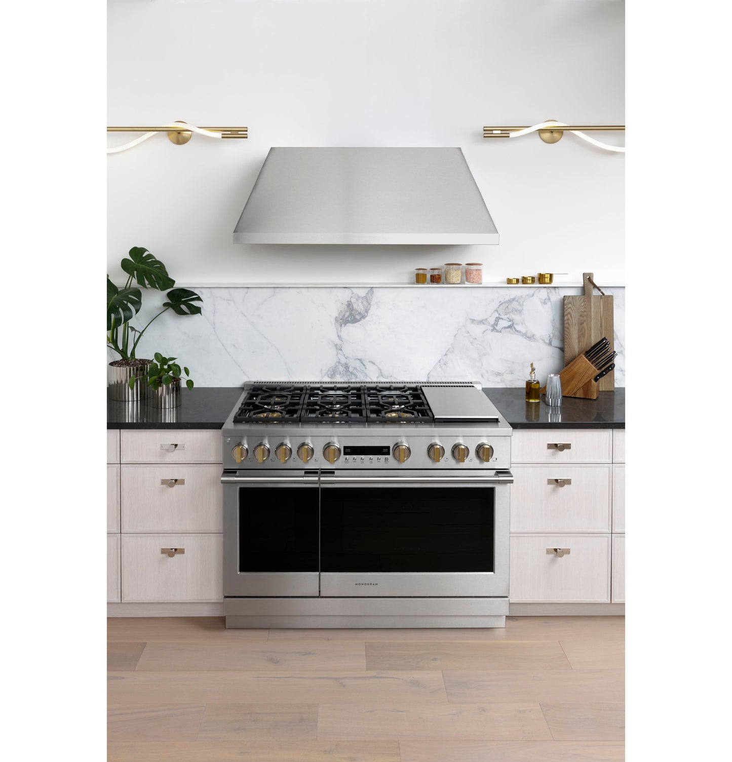 Monogram 48" Stainless Steel Professional Hood with Quietboost™ Blower