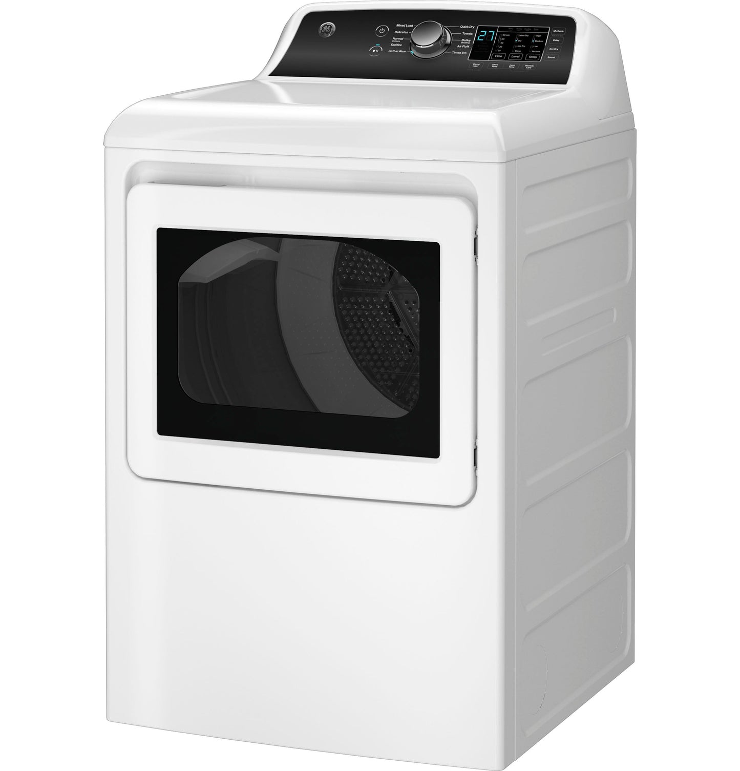 GE® 7.4 cu. ft. Capacity with Sensor Dry Gas Dryer