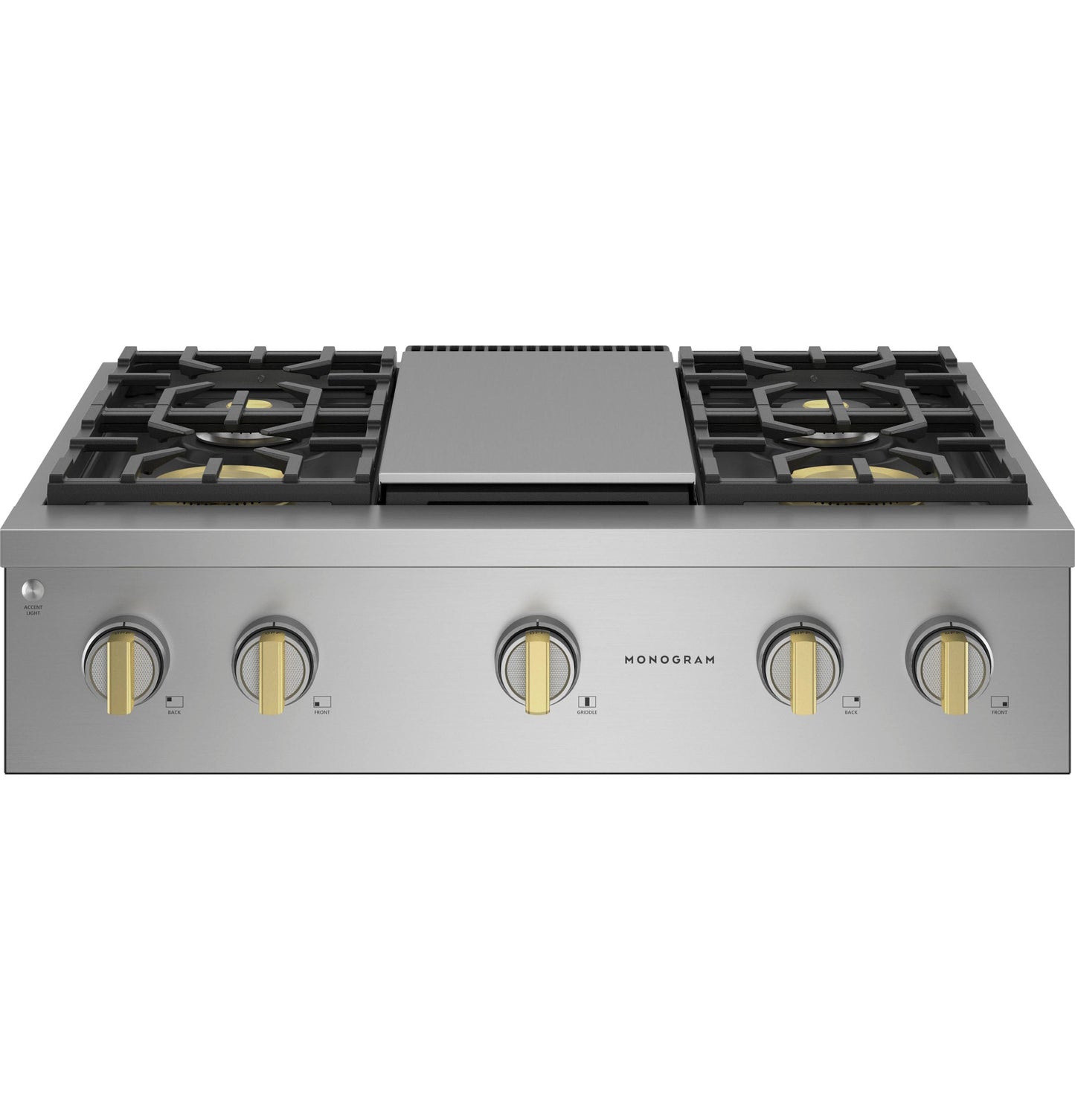 Monogram 36" Professional Gas Rangetop with 4 Burners and Griddle (Natural Gas)