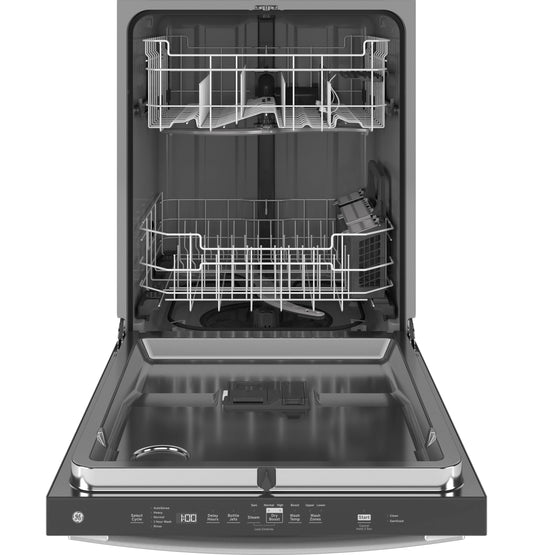 GE® Top Control with Stainless Steel Interior Door Dishwasher with Sanitize Cycle & Dry Boost