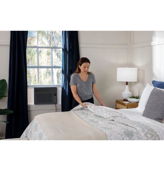 GE® 6,000 BTU Electronic Window Air Conditioner for Small Rooms up to 250 sq ft., Black