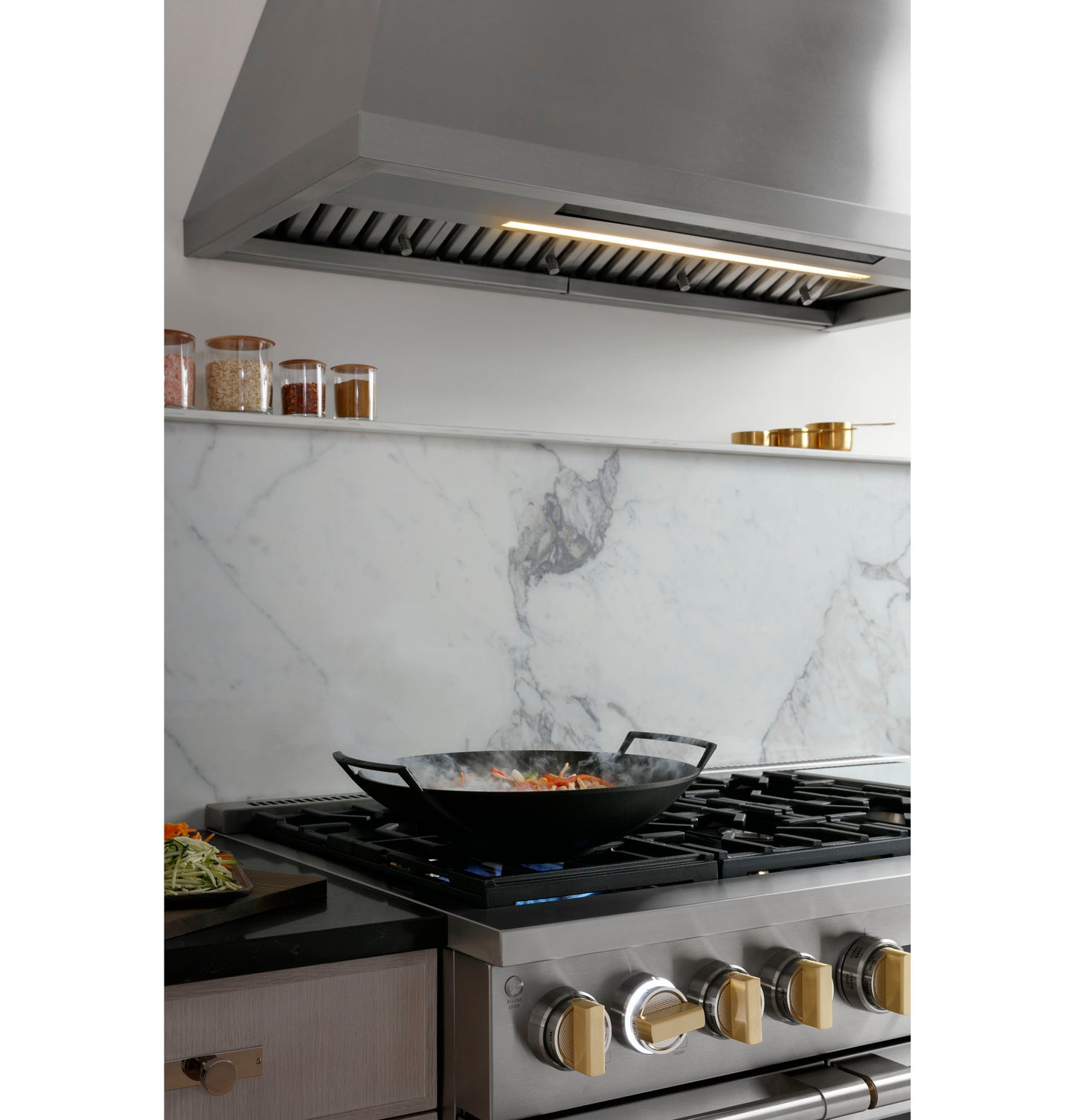 Monogram 48" Stainless Steel Professional Hood with Quietboost™ Blower