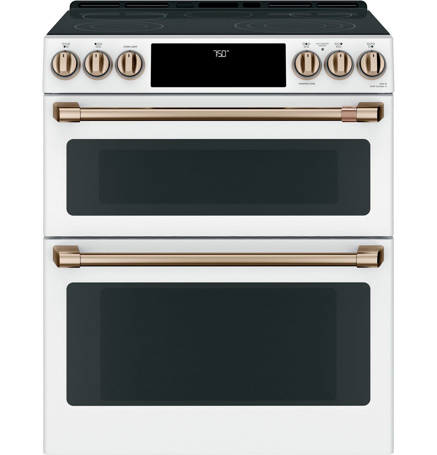 Café™ 30" Smart Slide-In, Front-Control, Radiant and Convection Double-Oven Range