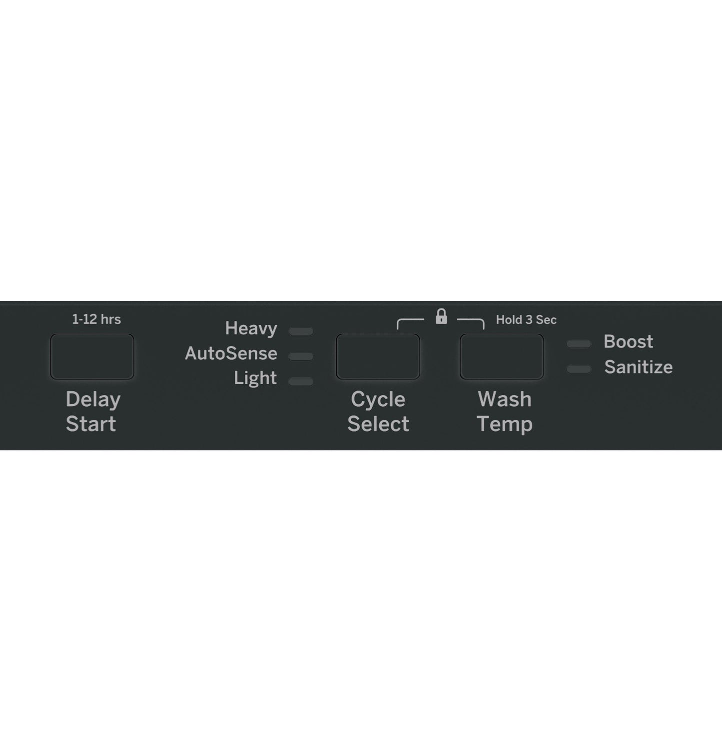 GE® ADA Compliant Stainless Steel Interior Dishwasher with Sanitize Cycle