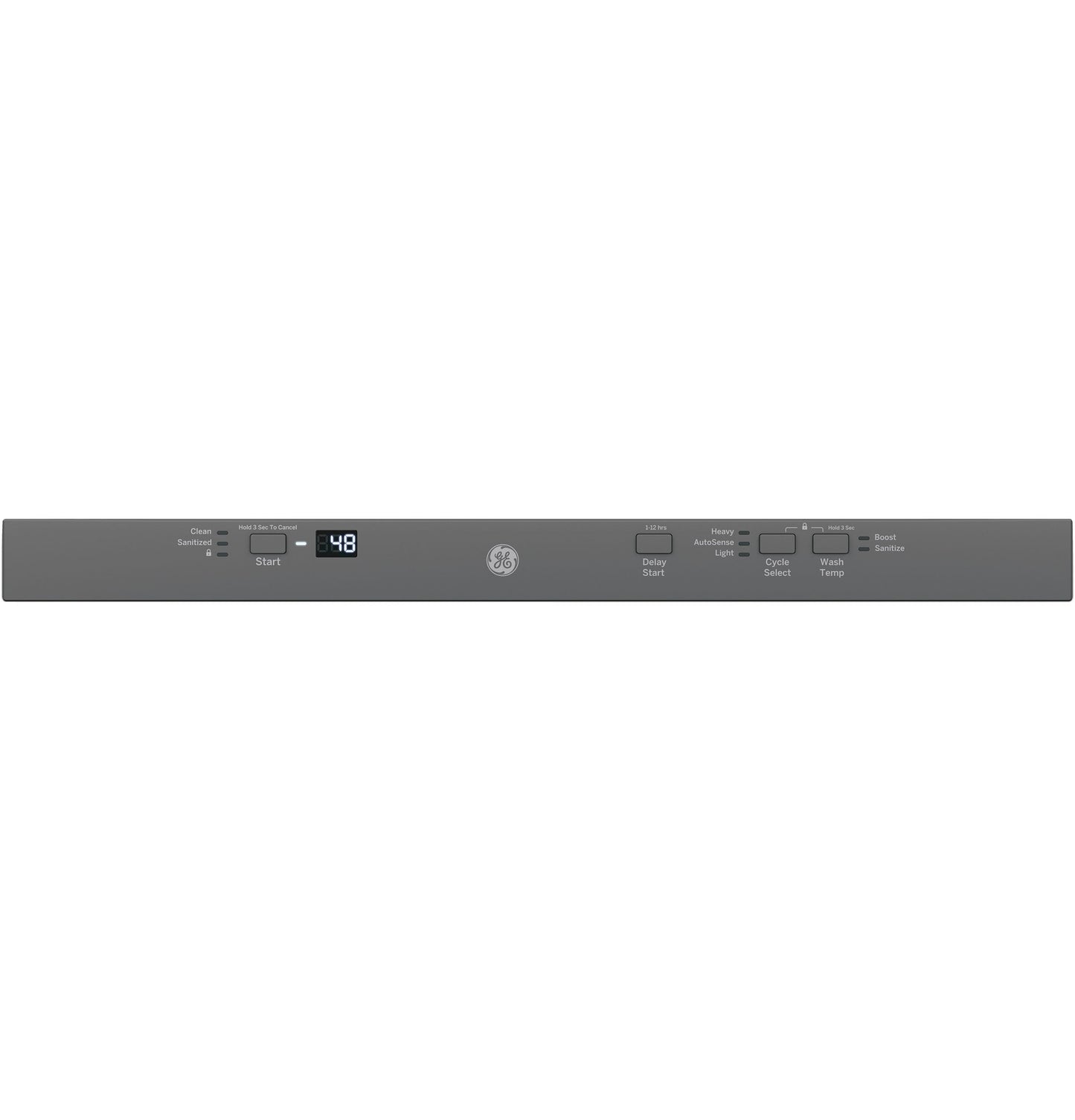 GE® ADA Compliant Stainless Steel Interior Dishwasher with Sanitize Cycle