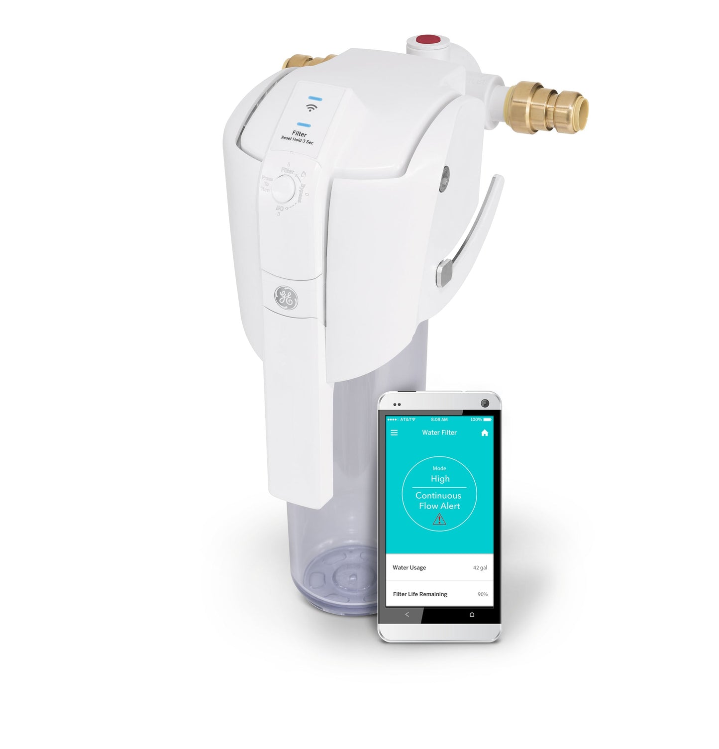 GE® Smart Whole House Water Filtration System