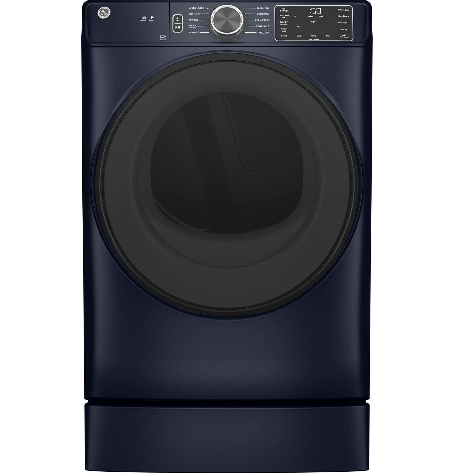 GE® 7.8 cu. ft. Capacity Smart Front Load Gas Dryer with Sanitize Cycle