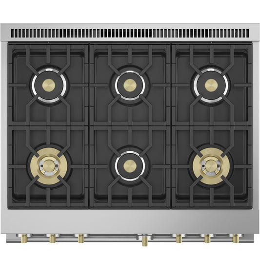 Monogram 36" All Gas Professional Range with 6 Burners (Natural Gas)