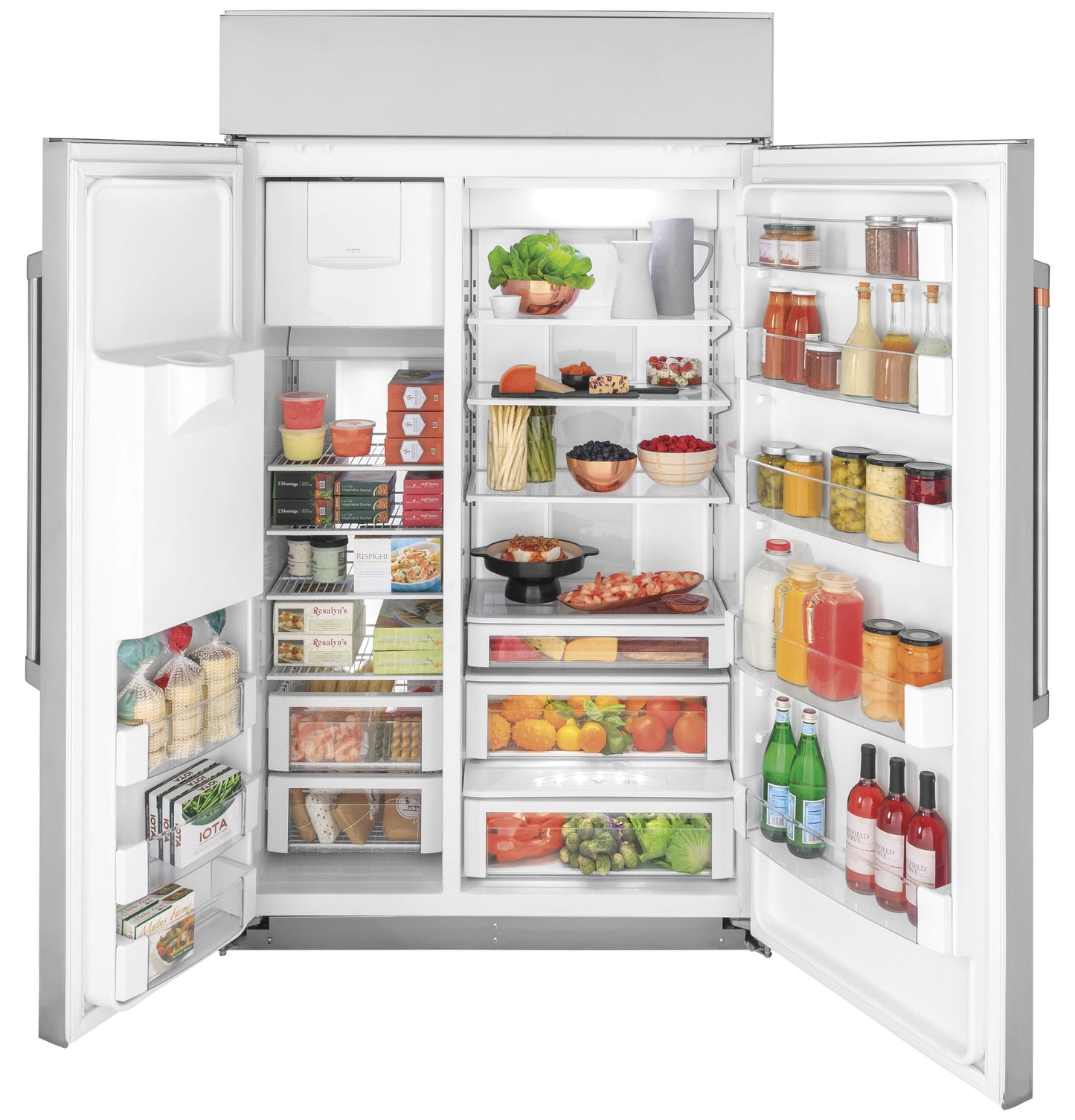 Café™ 48" Smart Built-In Side-by-Side Refrigerator with Dispenser