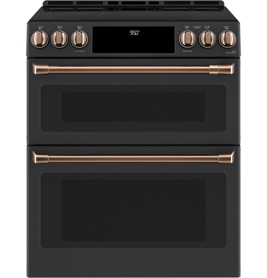 Café™ Front Control Induction Knobs and Handles - Brushed Copper