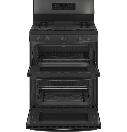 GE Profile™ 30" Free-Standing Gas Double Oven Convection Range with No Preheat Air Fry