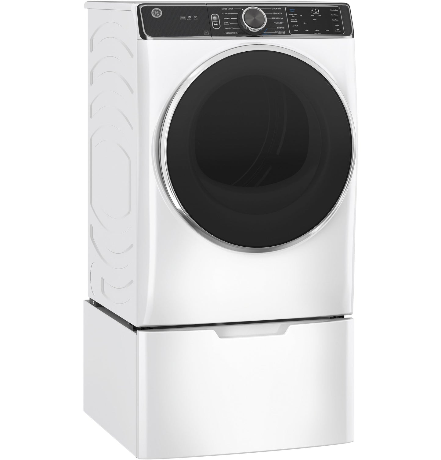 GE® 7.8 cu. ft. Capacity Smart Front Load Gas Dryer with Steam and Sanitize Cycle
