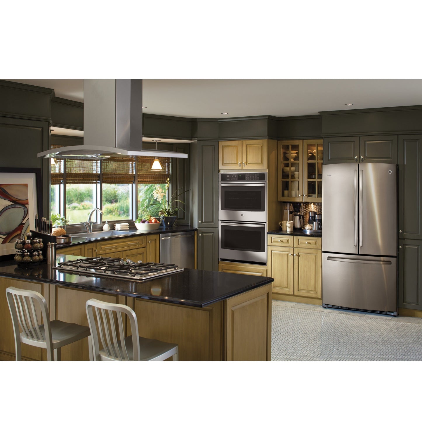 36" Island-Mount Chimney Hood