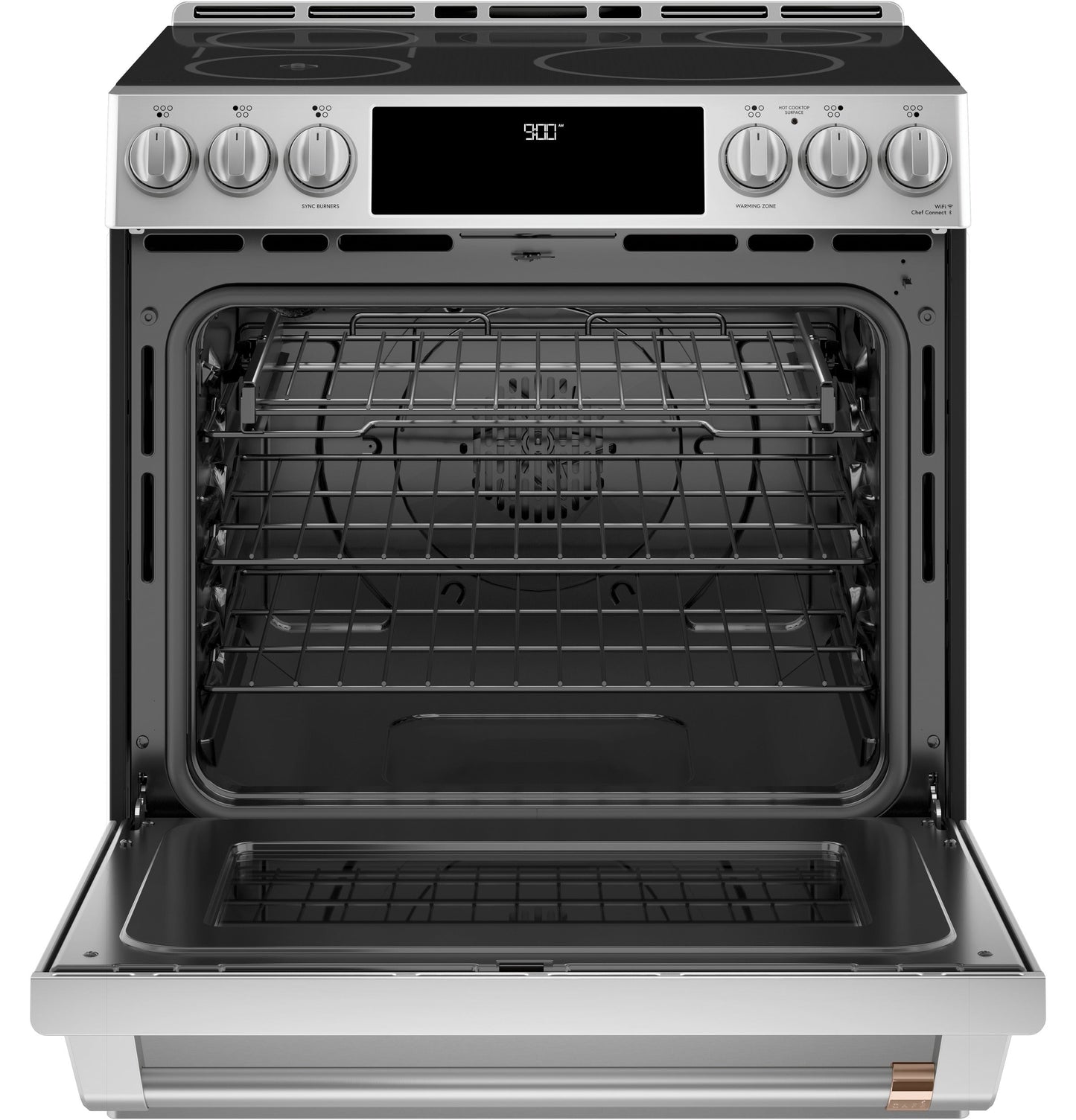 Café™ 30" Smart Slide-In, Front-Control, Induction and Convection Range with In-Oven Camera