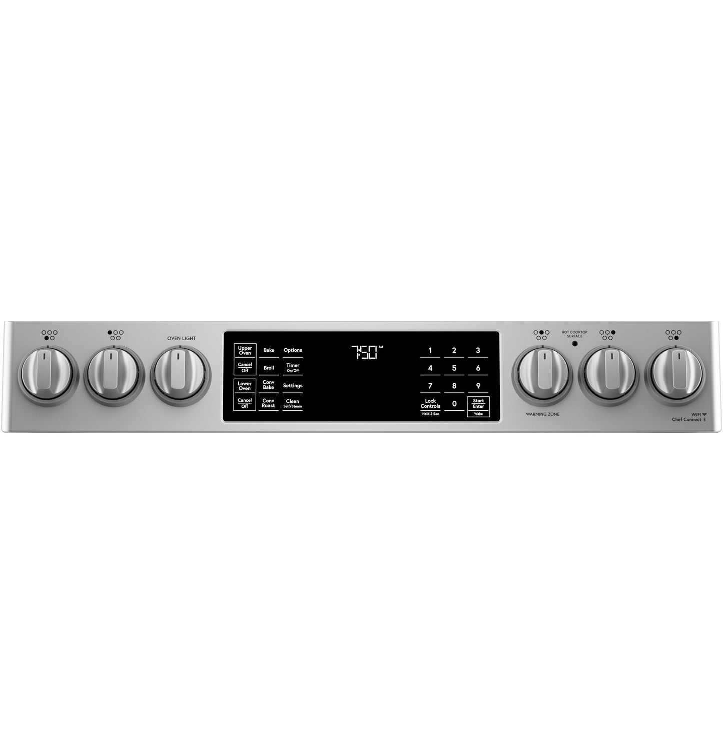 Café™ 30" Smart Slide-In, Front-Control, Radiant and Convection Double-Oven Range