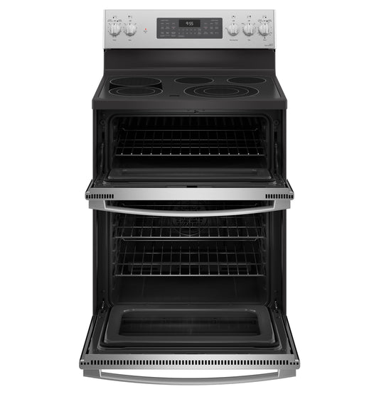 GE Profile™ 30" Smart Free-Standing Electric Double Oven Convection Range with No Preheat Air Fry