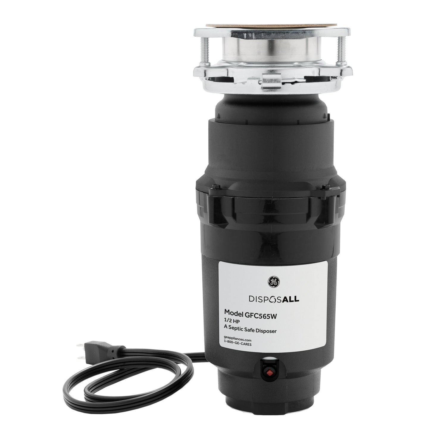 GE DISPOSALL® 1/2 HP Continuous Feed Garbage Disposer Corded