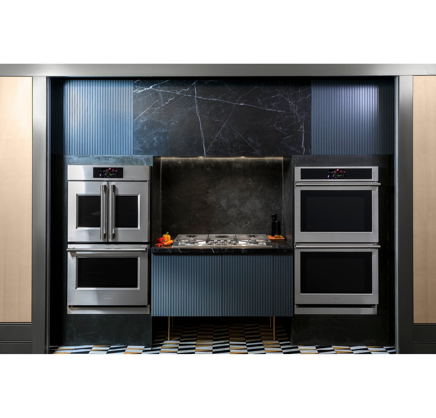 Monogram 30" French-Door Electric Convection Double Wall Oven Statement Collection