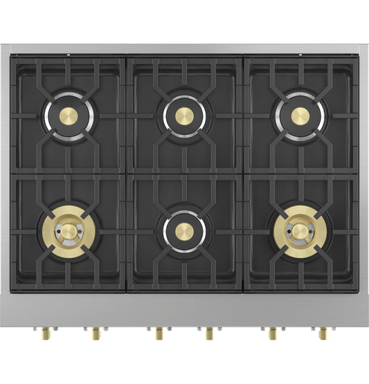 Monogram 36" Professional Gas Rangetop with 6 Burners (Natural Gas)