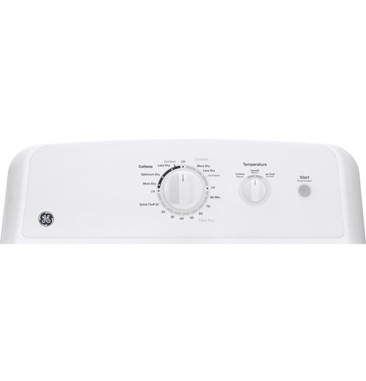 GE® 6.2 cu. ft. capacity aluminized alloy drum electric dryer