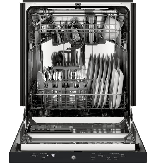 GE® ADA Compliant Stainless Steel Interior Dishwasher with Sanitize Cycle