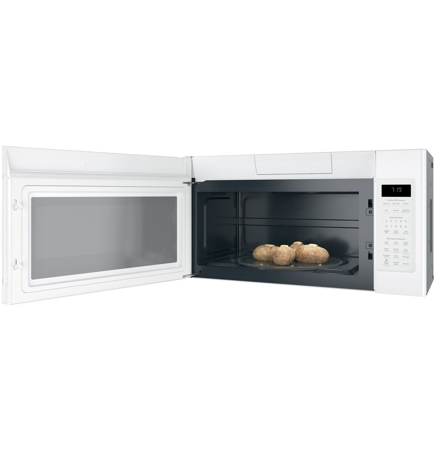 GE® 1.9 Cu. Ft. Over-the-Range Sensor Microwave Oven with Recirculating Venting