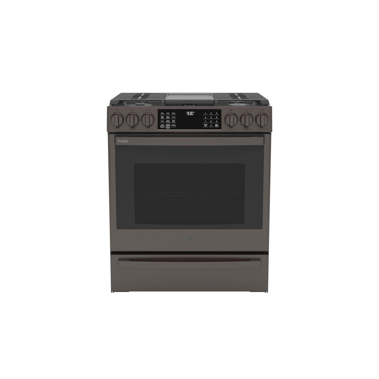 GE Profile™ 30" Smart Slide-In Front-Control Gas Range with No Preheat Air Fry