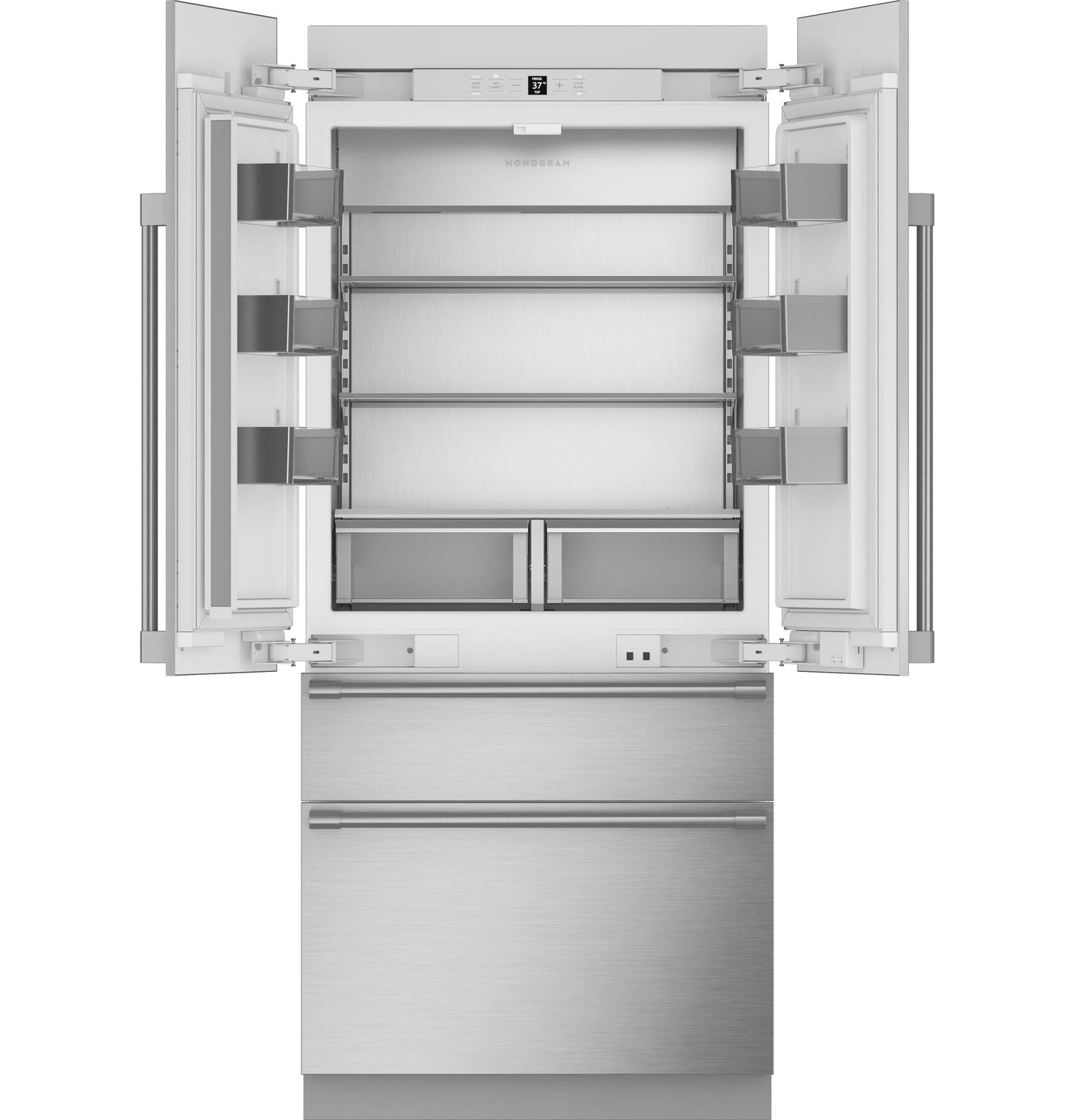 Monogram 36" Integrated French-Door Refrigerator