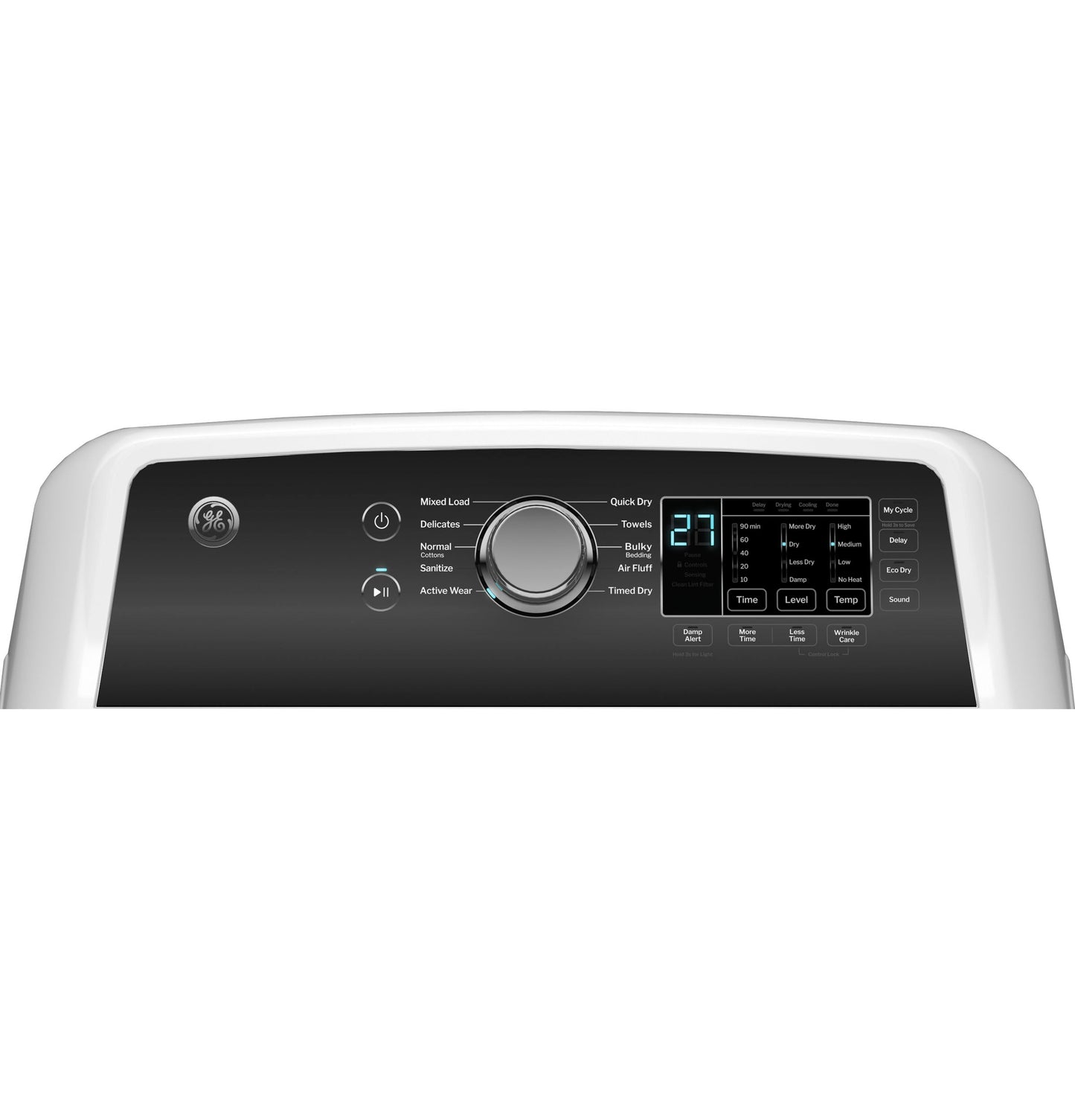 GE® 7.4 cu. ft. Capacity with Sensor Dry Gas Dryer