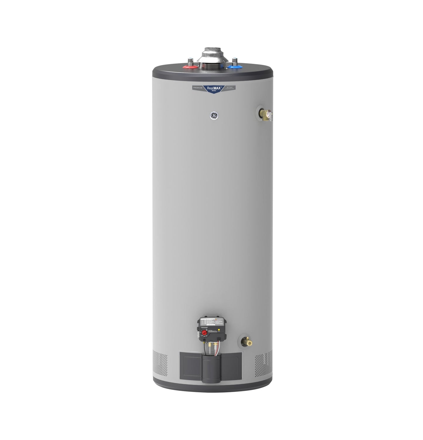 GE RealMAX Premium 50-Gallon Tall Natural Gas Ultra Low-Nox Atmospheric Water Heater