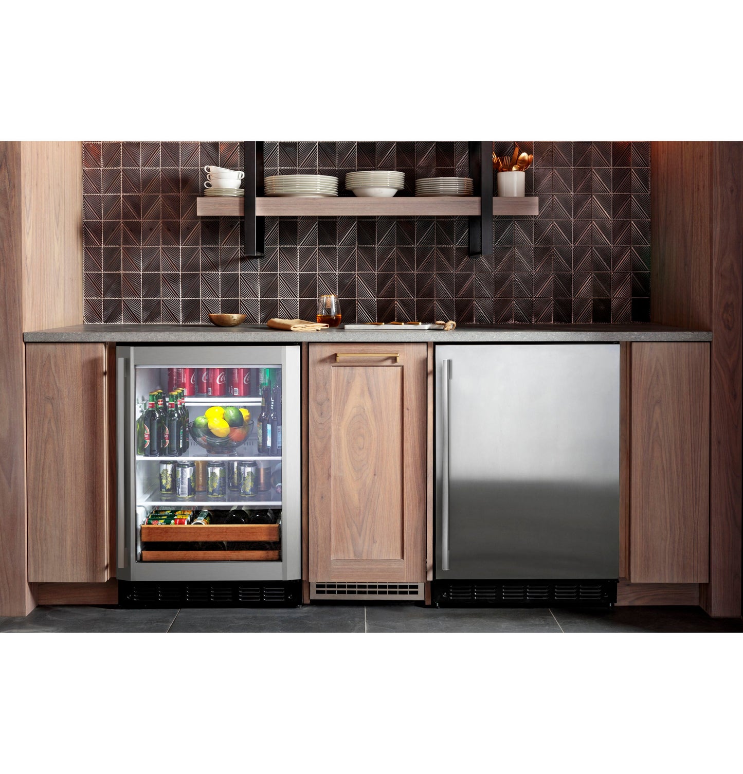 Monogram Stainless Steel Beverage Center