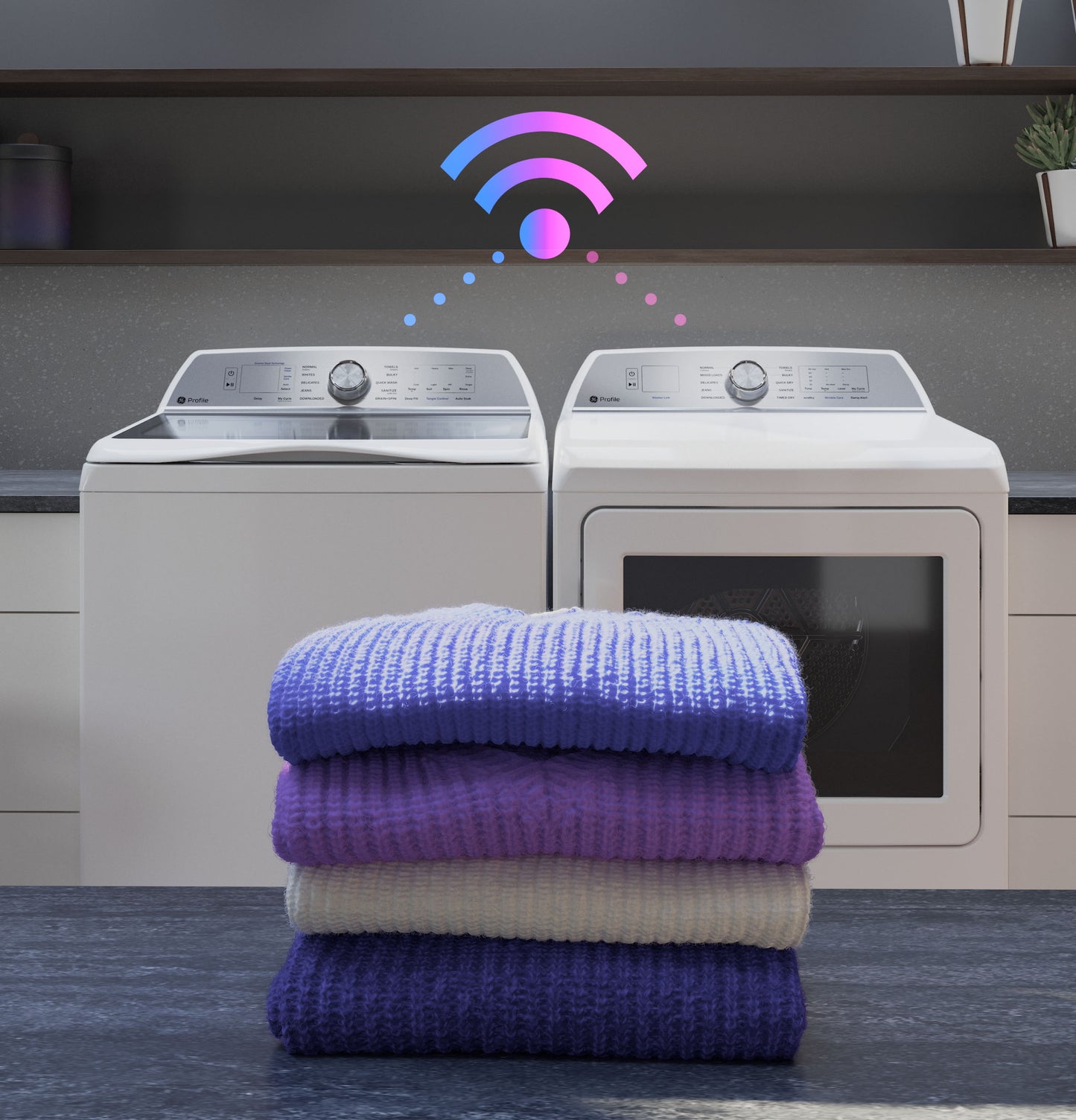 GE Profile™ 7.3 cu. ft. Capacity Smart Gas Dryer with Fabric Refresh
