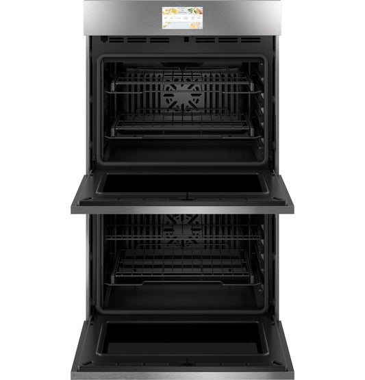 Café™ 30" Smart Built-In Convection Double Wall Oven in Platinum Glass