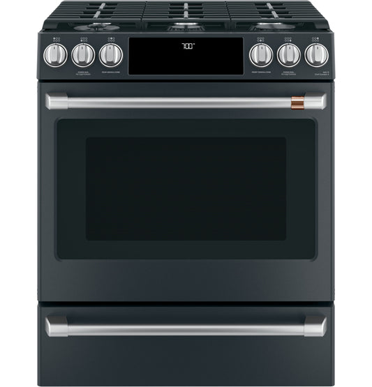 Café™ Front Control Gas Knobs and Handles - Brushed Stainless