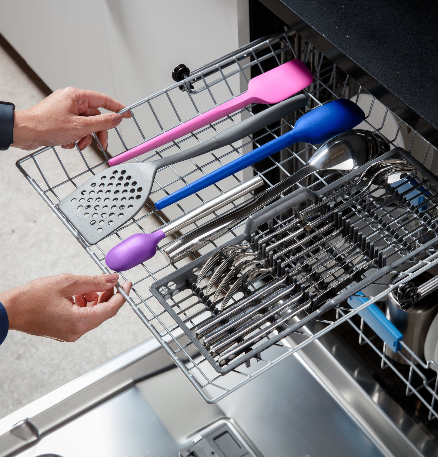 GE Profile™ Fingerprint Resistant Top Control with Stainless Steel Interior Dishwasher with Microban™ Antimicrobial Protection with Sanitize Cycle