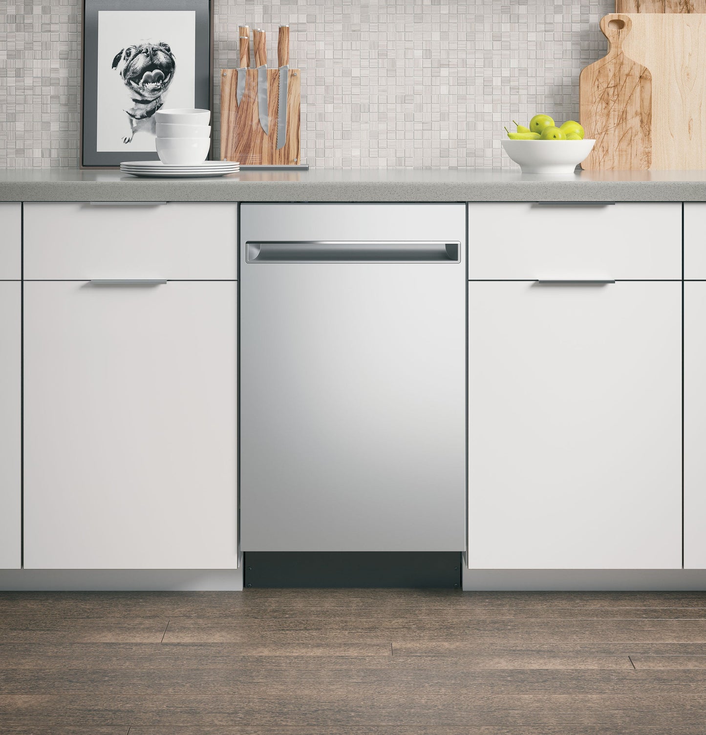 GE Profile™ 18" ADA Compliant Stainless Steel Interior Dishwasher with Sanitize Cycle