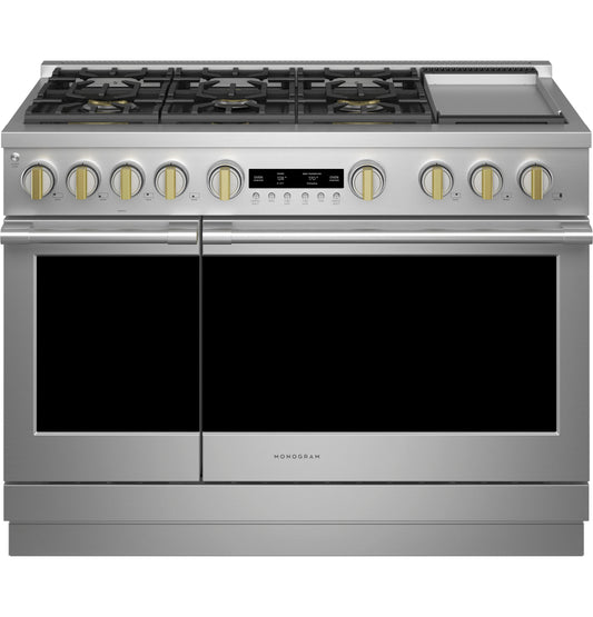 Monogram 48" Dual-Fuel Professional Range with 6 Burners and Griddle (Natural Gas)