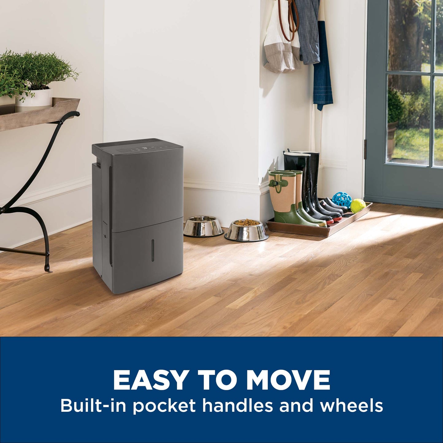 GE® ENERGY STAR® 50 Pint Portable Dehumidifier with Built-in Pump for Wet Spaces