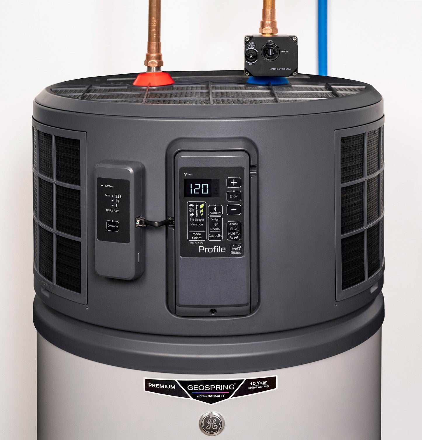 GE Profile™ GEOSPRING™  Smart Hybrid Heat Pump Water Heater 50-gallon - 120V - FlexCapacity