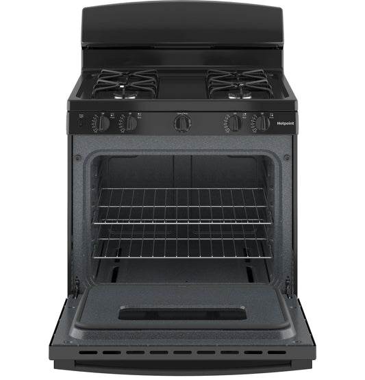 Hotpoint® 30" Free-Standing Front Control Gas Range