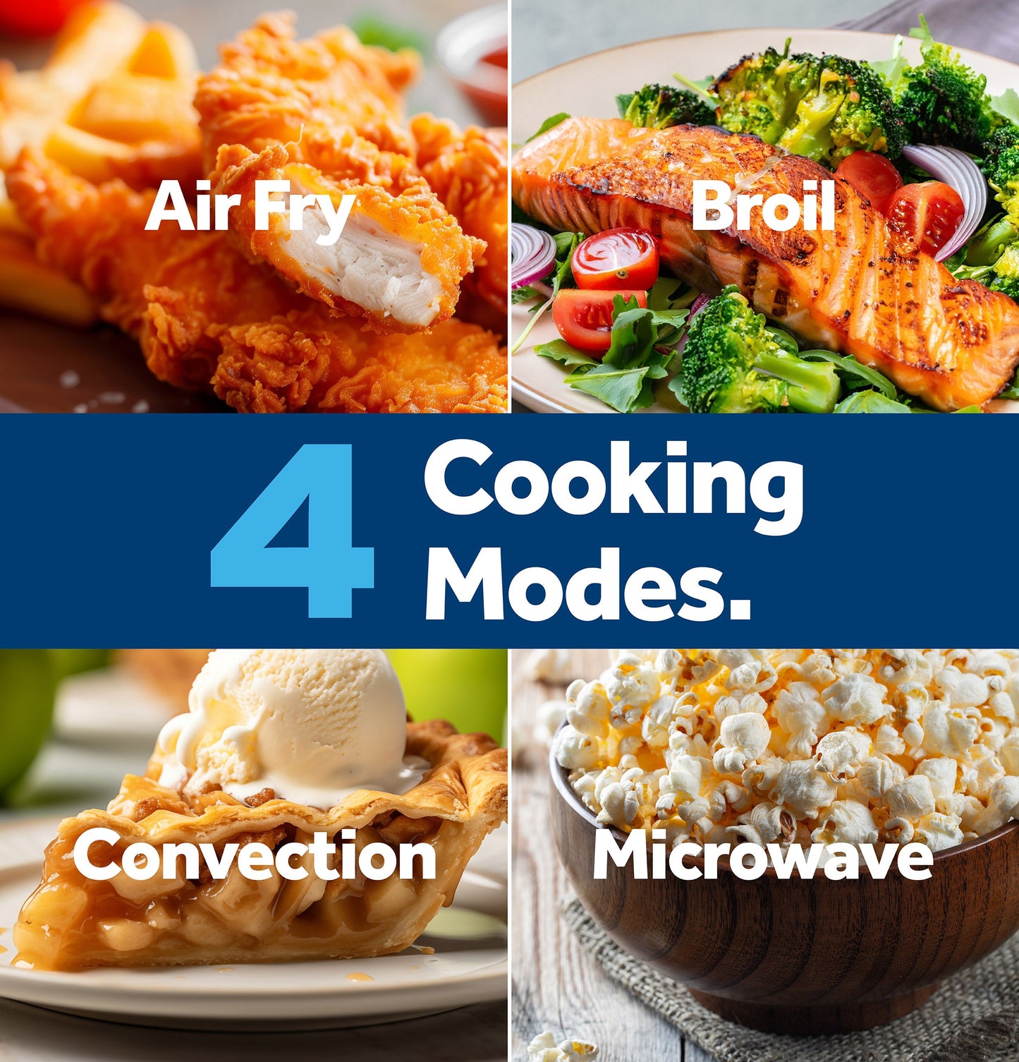 GE® 1.0 Cu. Ft. Capacity Countertop Convection Microwave Oven with Air Fry
