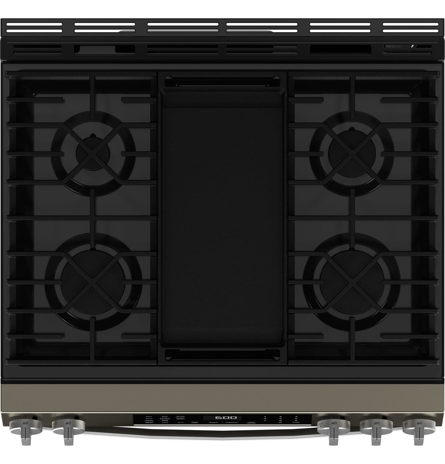 GE® 30" Slide-In Front-Control Convection Gas Range with No Preheat Air Fry and EasyWash™ Oven Tray