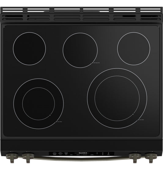 GE® 30" Slide-In Electric Convection Range with No Preheat Air Fry and EasyWash™ Oven Tray