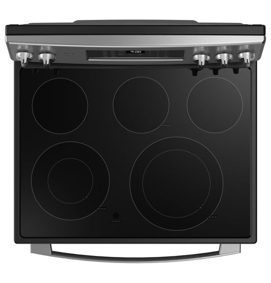 GE Profile™ 30" Smart  Free-Standing Electric Convection Fingerprint Resistant Range with No Preheat Air Fry