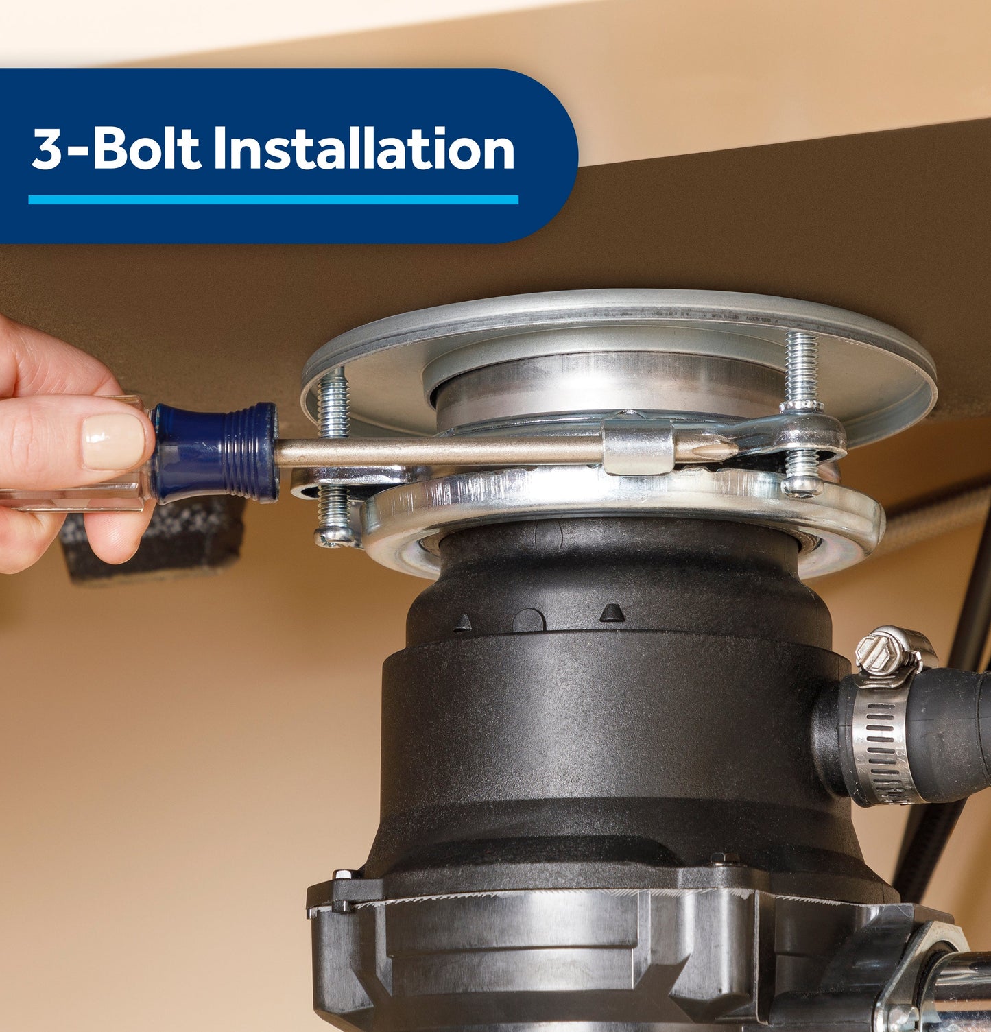 GE DISPOSALL®  3/4 HP Continuous Feed Garbage Disposer - Corded