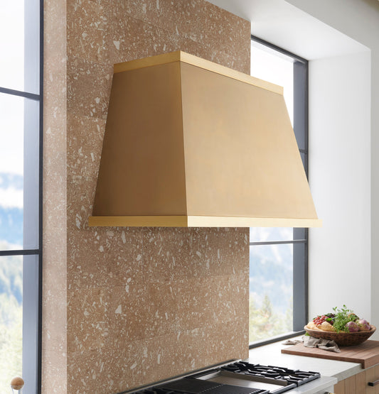 Monogram 53" Brass Hood Designer Collection
