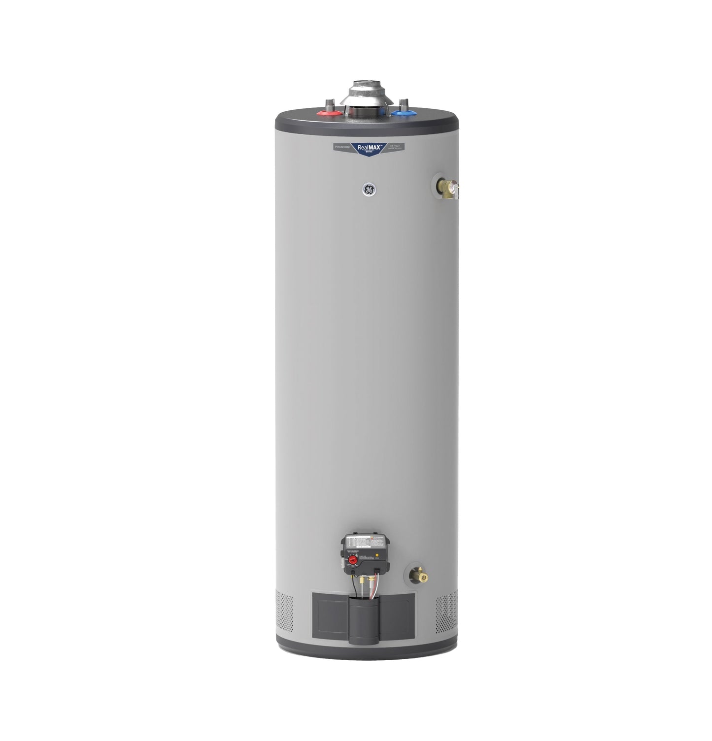 GE RealMAX Premium 40-Gallon Tall Natural Gas Ultra Low-Nox Atmospheric Water Heater
